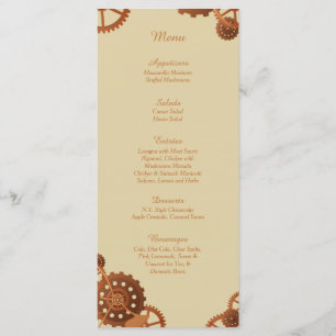 25 Tarjetas de menú Boda de peras y peras de vapor
