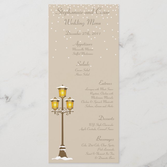 25 tarjetas de menú Navidades del casco antiguo (Anverso)