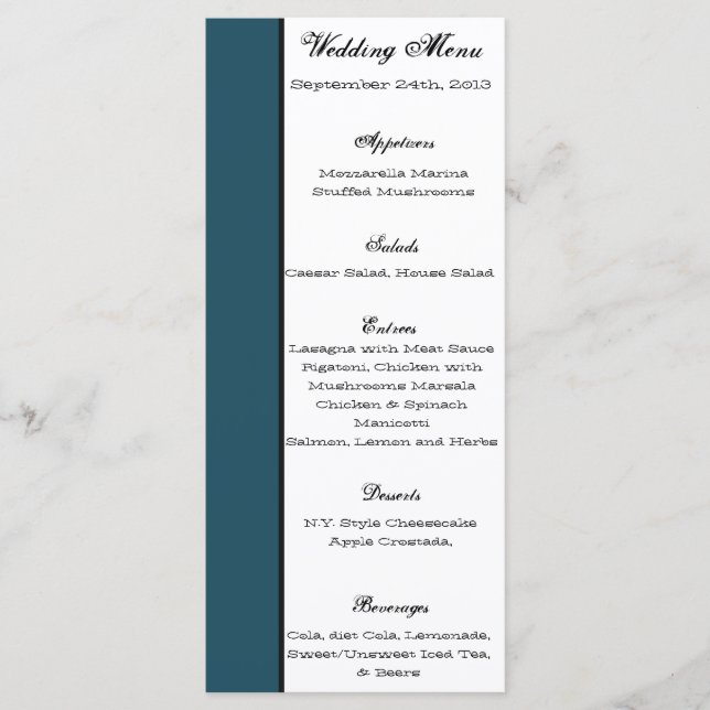 25 tarjetas de menú Western Blue Cowboy Boots espo (Anverso)