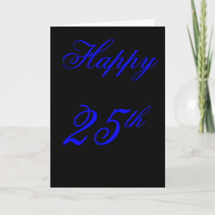 25ta tarjeta de cumpleaños