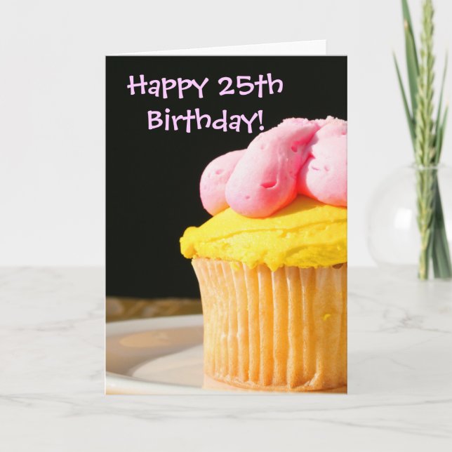 25ta tarjeta de felicitación feliz de la magdalena (Anverso)