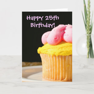 25ta tarjeta de felicitación feliz de la magdalena