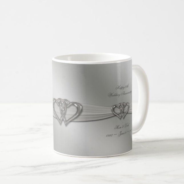 25ta taza de café del aniversario de boda de la (Anverso derecho)