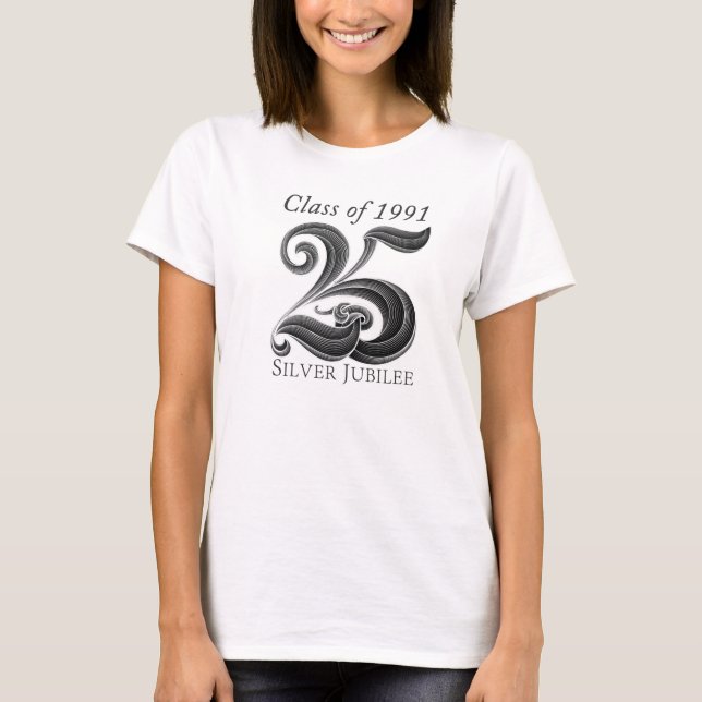 25to Camisa de la reunión de antiguos alumnos del (Anverso)