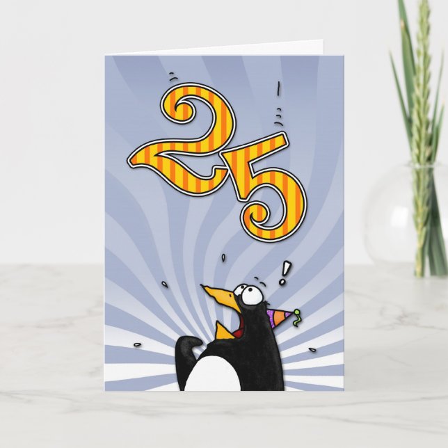 25to cumpleaños - tarjeta de la sorpresa del (Anverso)
