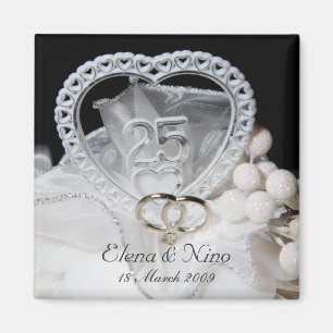 25to Imán del aniversario de boda