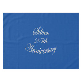 25to Mantel de plata del aniversario