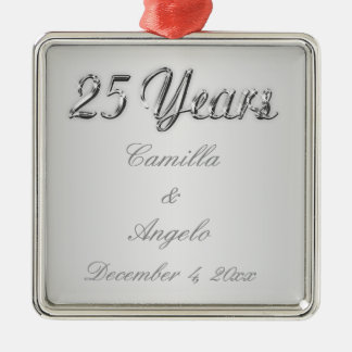 25to Ornamento del recuerdo del aniversario de