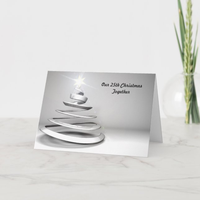 25to Tarjeta de Navidad del navidad junto (Anverso)