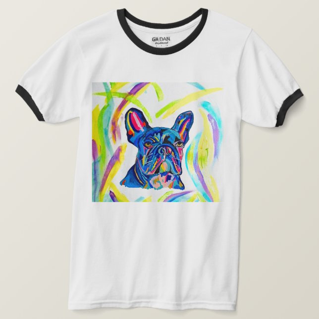 267 - Camiseta de amor para el Bulldog francés (Anverso del diseño)