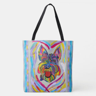 268 - Bolsa de Tote con amor de Schnauzer