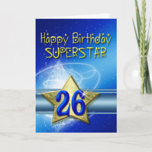 26.ª tarjeta de cumpleaños para Superstar