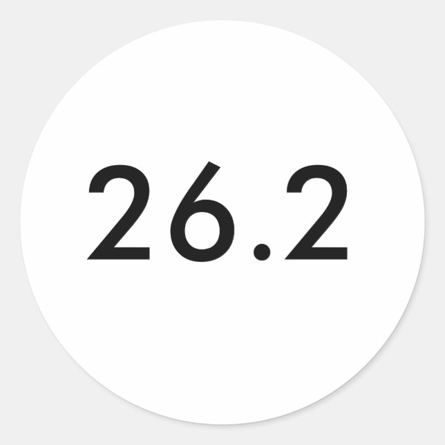 26,2 Pegatina (Anverso)