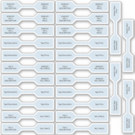 26 Bolsas de Precios de Joyería Pegatinas Pastel B