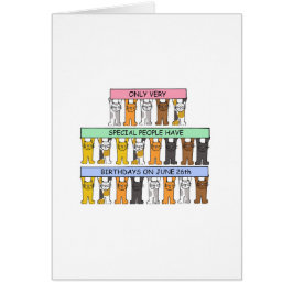 26 de junio Gatos Personalizados de cumpleaños