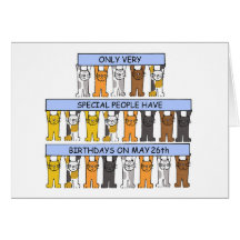 26 de mayo Gatos Personalizados Cutos de Cumpleaño