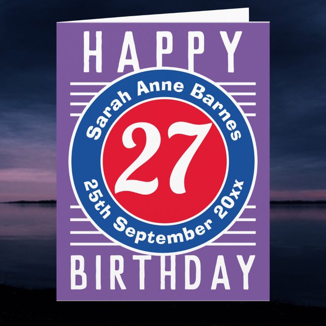 27.ª tarjeta de cumpleaños con nombre del destinat (Subido por el creador)