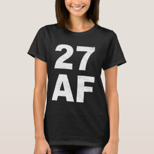 27 AF Camiseta - Camisas de cumpleaños número 27 H