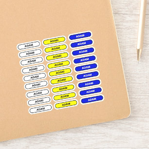 27 Etiquetas de nombre personalizadas - Pegatinas 