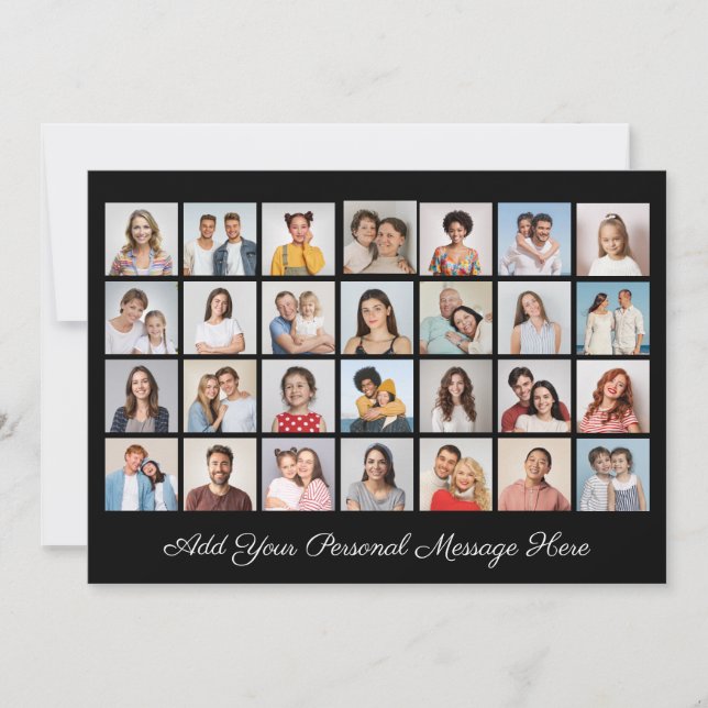 28 Collage de fotos Añadir su propia tarjeta de fe (Anverso)