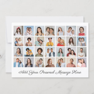 28 Collage de fotos Añadir su propia tarjeta plana