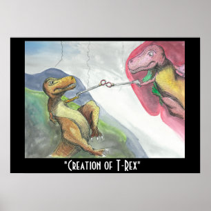 28"" impresión "creación del poster x20 de T-Rex "