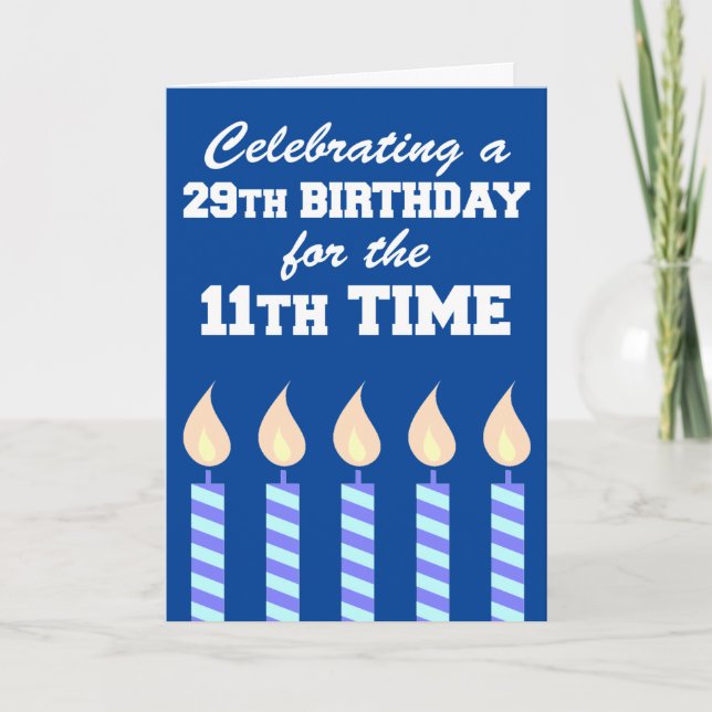 29.º cumpleaños 11.ª Tarjeta 40 por vez (Anverso)