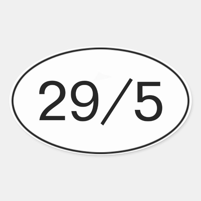 29 de cada 5 Pegatinas (Anverso)