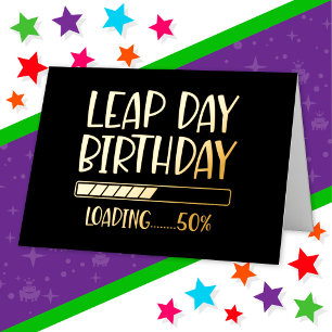 29 de febrero Cumpleaños del Día Bisiesto 50% Carg