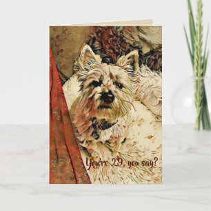 ¿29 otra vez? Tarjeta de cumpleaños