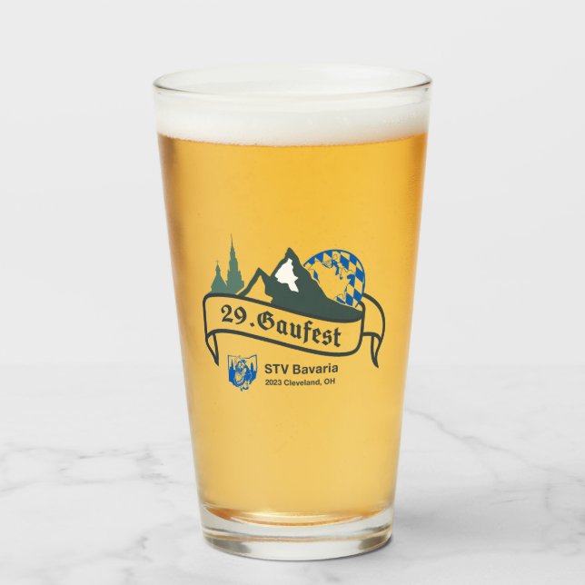 29. Vidrio de cerveza Gaufest (Anverso (lleno))