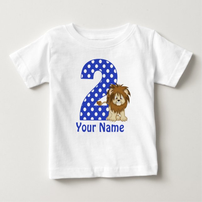 2.ª Camisa Personalizada de León de Cumpleaños (Anverso)