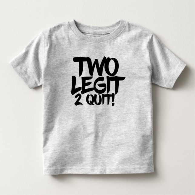 2.ª camiseta de cumpleaños 2 legit 2 niños o Chica (Anverso)