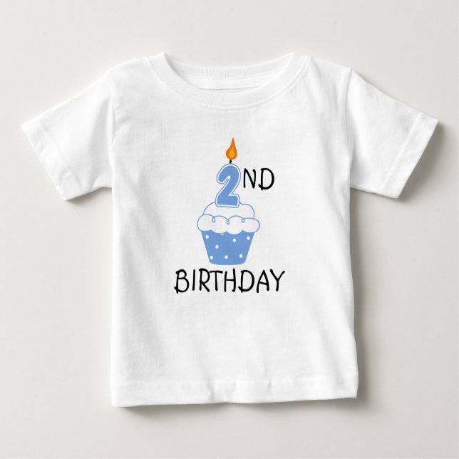 2.ª camiseta de cumpleaños para niños (Anverso)