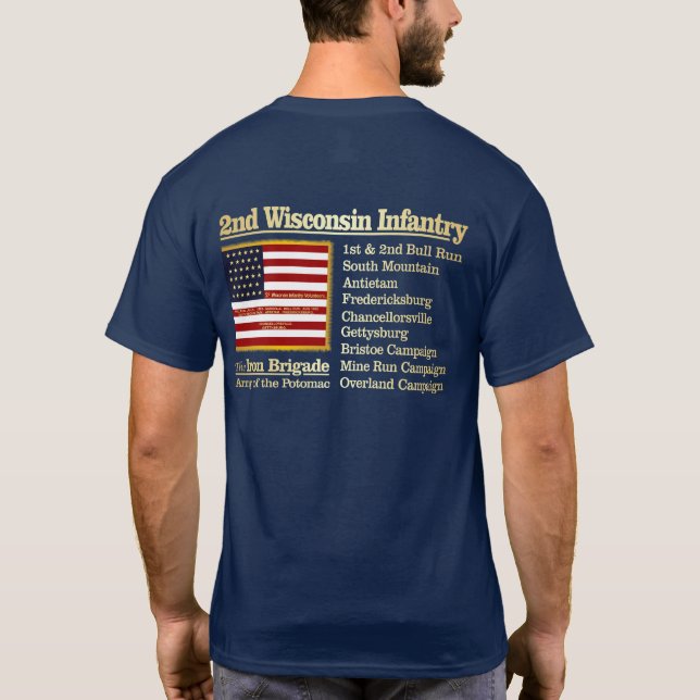 2.ª Camiseta De Infantería De Wisconsin (Reverso)