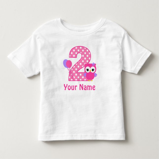 2.ª camiseta personalizada de la Chica de cumpleañ (Anverso)