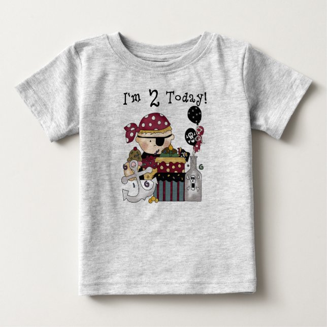 2.ª camiseta y regalo pirata de cumpleaños (Anverso)