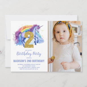 2.ª foto de invitaciones de cumpleaños de Rainbow
