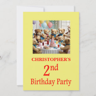 2.ª invitación a la fiesta de cumpleaños Fiesta Te
