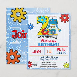 2.ª invitación a Robot por cumpleaños