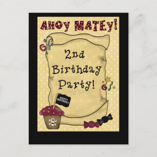 2.ª invitación al cumpleaños del pirata