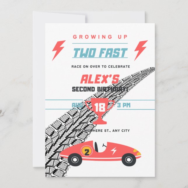 2.ª invitación de cumpleaños (Anverso)