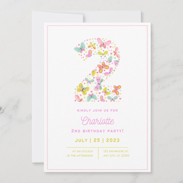 2.ª invitación de cumpleaños (Anverso)