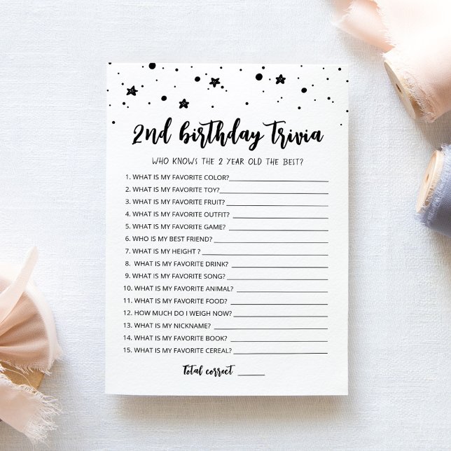 2.ª tarjeta de juego editable Trivia Birthday (Subido por el creador)