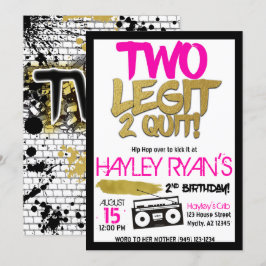 2.º Cumpleaños Dos Letras Dos Invitación Para Sali