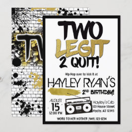 2.º Cumpleaños Dos Letras Dos Invitación Para Sali