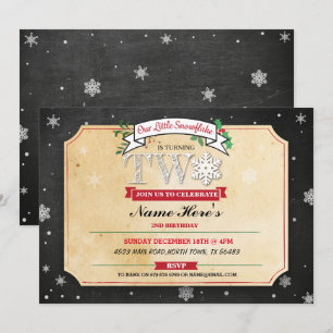 2.º Fiesta de cumpleaños 2 Invitación de hielo fes
