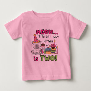 2.º gatito de cumpleaños camisetas y regalos