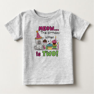 2.º gatito de cumpleaños camisetas y regalos