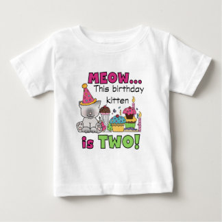 2.º gatito de cumpleaños camisetas y regalos
